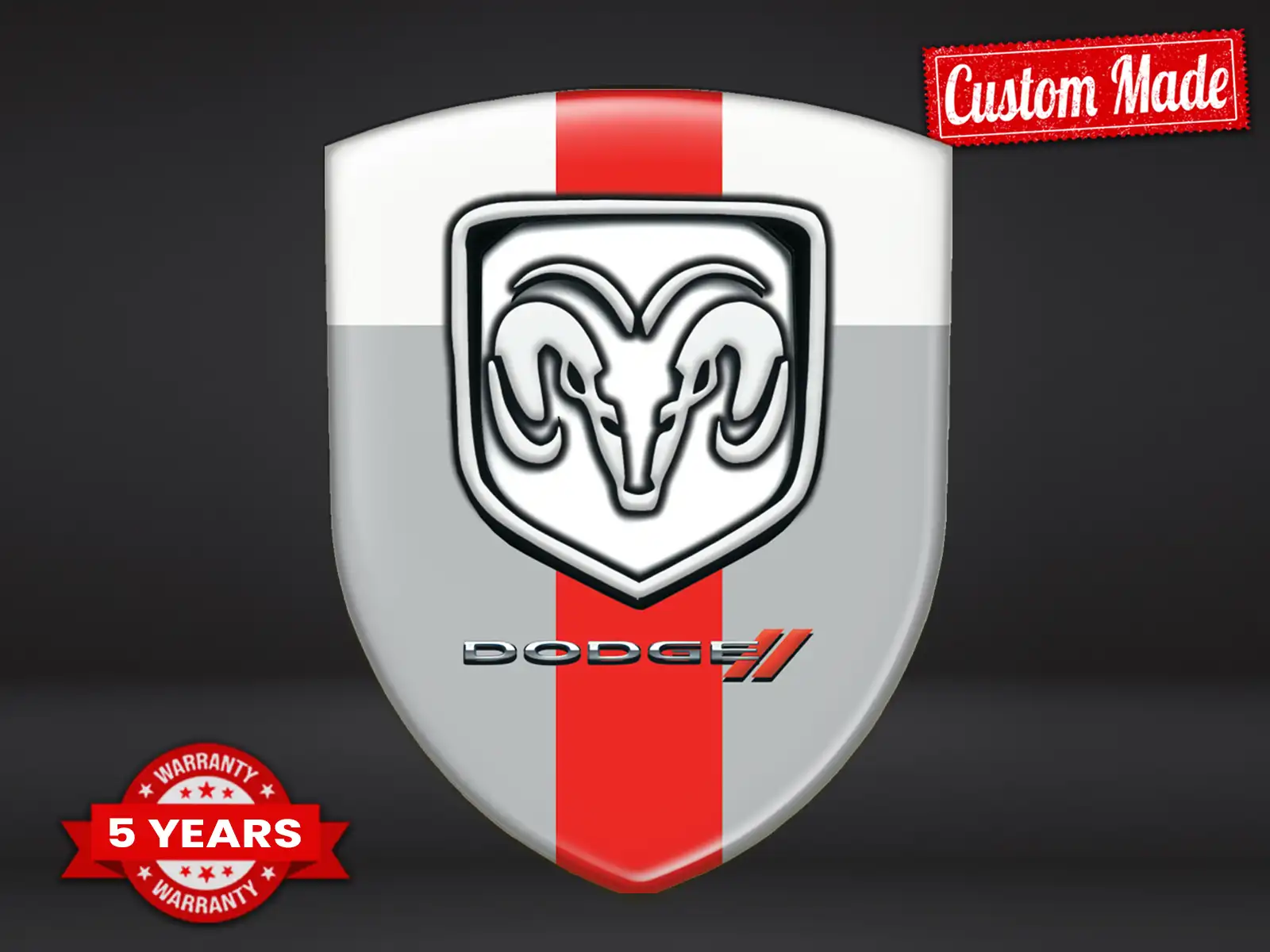 Dodge Silikonembleme Auto Robust Hochwertig Professionell